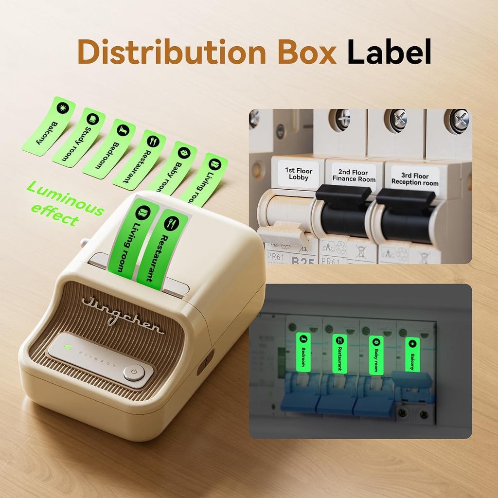 NIIMBOT Luminous Label Glow in The Dark Switch Stickers for B1 B2 B21 B1 Pro B2 Pro B21 Pro B31 B4