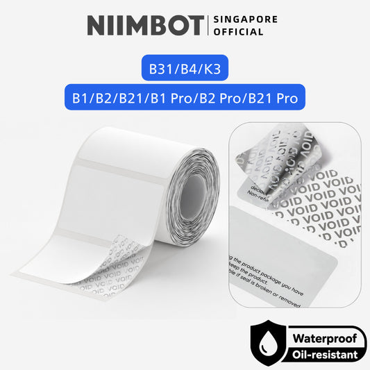 NIIMBOT VOID Tamper-Evident Security Label Stickers for B1 B2 B21 B1 Pro B2 Pro B21 Pro B31 B4