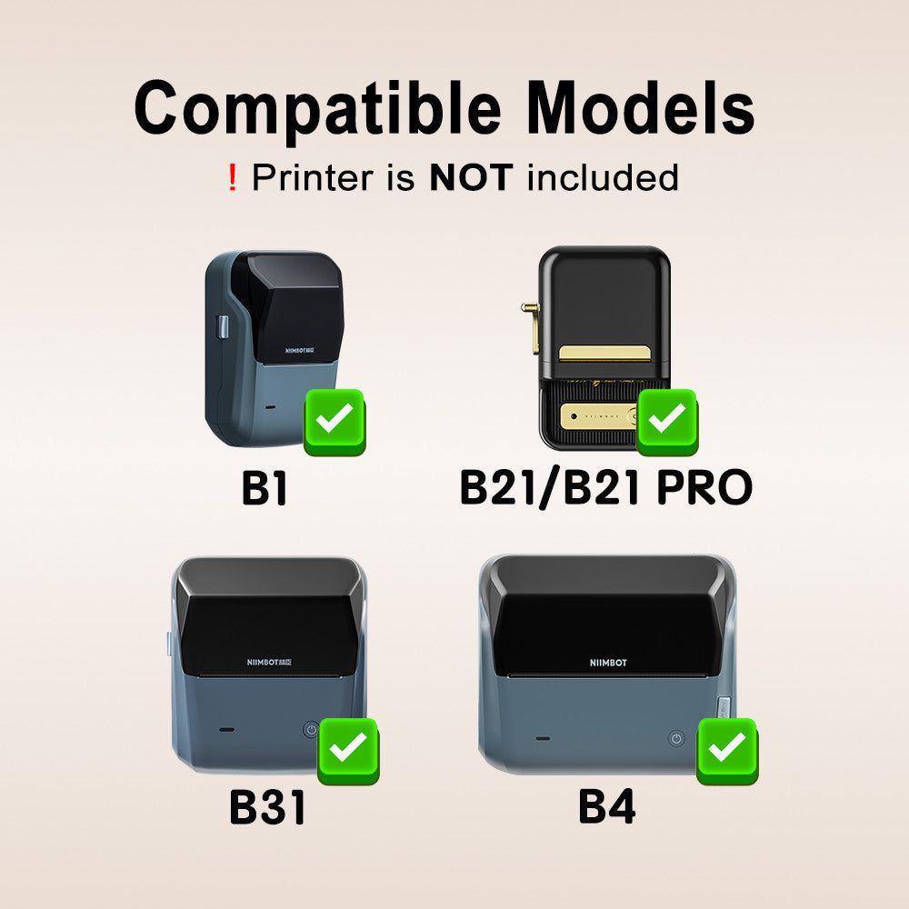 NIIMBOT Matte Label Writable Sticker for B1 B21 PRO B31 B4