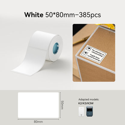 NIIMBOT K3 Label Sticker, Waterproof Thermal Paper Desktop Printer Refill Air Waybill Price Tag Roll