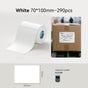White 70x100mm