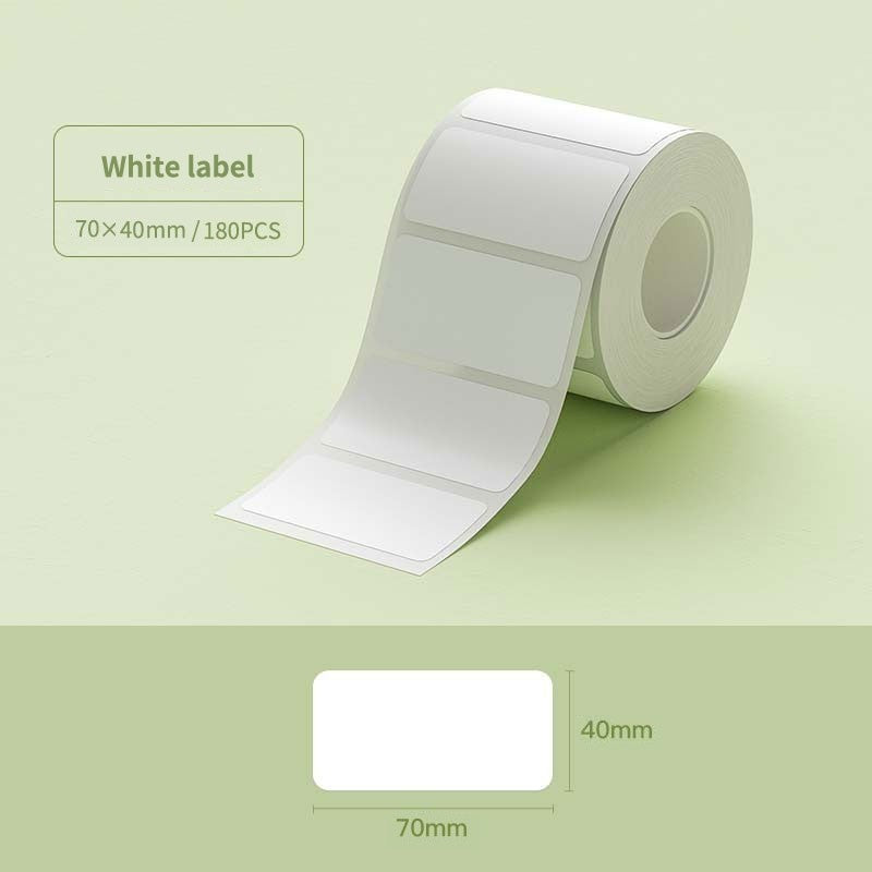 NIIMBOT B4 Label Sticker 50mm to 110mm, Waterproof Thermal Refill Airway Bill Paper Price Tag Roll