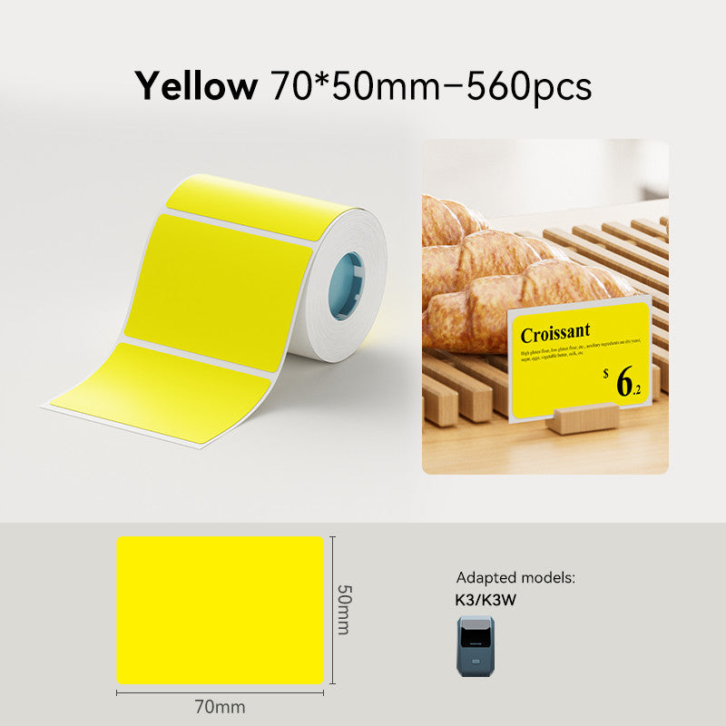 NIIMBOT K3 Label Sticker, Waterproof Thermal Paper Desktop Printer Refill Air Waybill Price Tag Roll