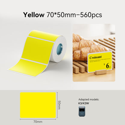 NIIMBOT K3 Label Sticker, Waterproof Thermal Paper Desktop Printer Refill Air Waybill Price Tag Roll