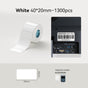 White 40x20mm
