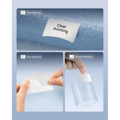 NIIMBOT K3 Label Sticker, Waterproof Thermal Paper Desktop Printer Refill Air Waybill Price Tag Roll