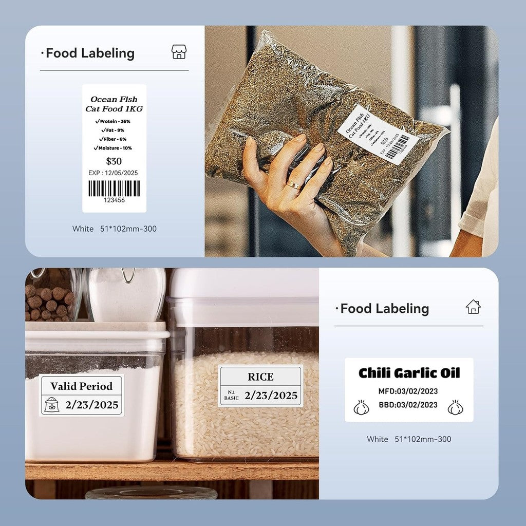 NIIMBOT K3 Label Sticker, Waterproof Thermal Paper Desktop Printer Refill Air Waybill Price Tag Roll