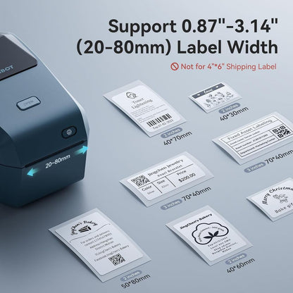 NIIMBOT K3 3-Inch Desktop Label Printer with High-Speed Bluetooth and USB for Small Business Office