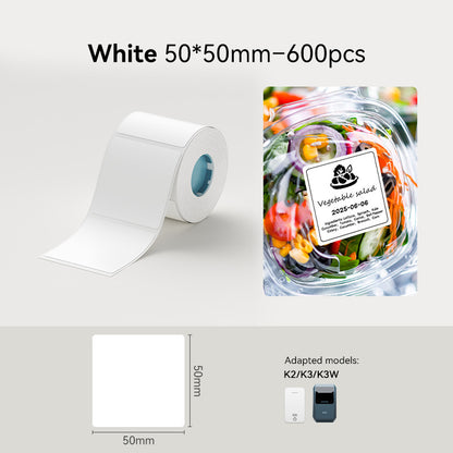 NIIMBOT K3 Label Sticker, Waterproof Thermal Paper Desktop Printer Refill Air Waybill Price Tag Roll