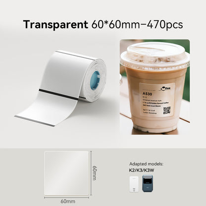 NIIMBOT K3 Label Sticker, Waterproof Thermal Paper Desktop Printer Refill Air Waybill Price Tag Roll