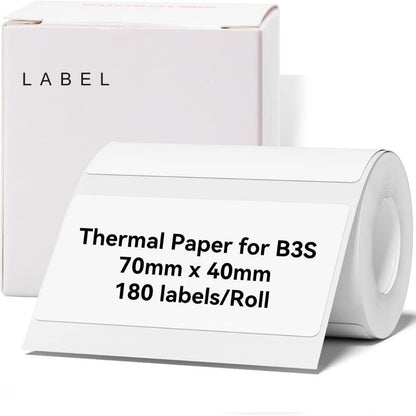 NIIMBOT B4 Label Sticker 50mm to 110mm, Waterproof Thermal Refill Airway Bill Paper Price Tag Roll