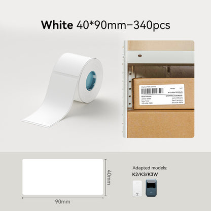 NIIMBOT K3 Label Sticker, Waterproof Thermal Paper Desktop Printer Refill Air Waybill Price Tag Roll