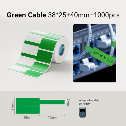 NIIMBOT K3 Label Sticker, Waterproof Thermal Paper Desktop Printer Refill Air Waybill Price Tag Roll