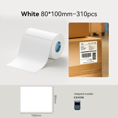 NIIMBOT K3 Label Sticker, Waterproof Thermal Paper Desktop Printer Refill Air Waybill Price Tag Roll