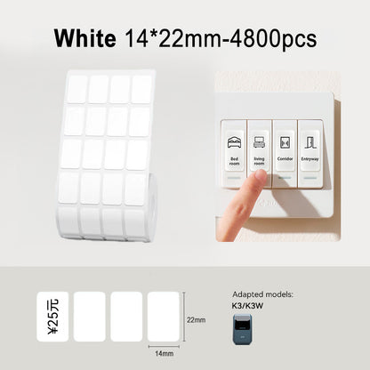 NIIMBOT K3 Label Sticker, Waterproof Thermal Paper Desktop Printer Refill Air Waybill Price Tag Roll