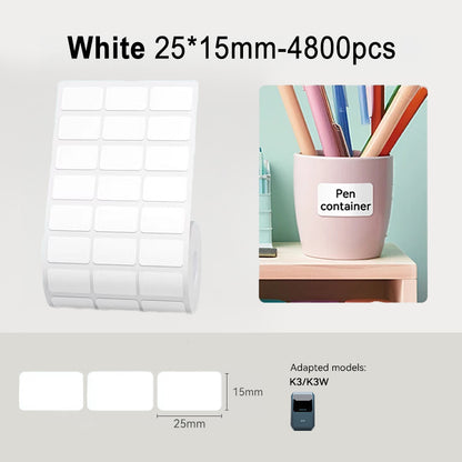NIIMBOT K3 Label Sticker, Waterproof Thermal Paper Desktop Printer Refill Air Waybill Price Tag Roll