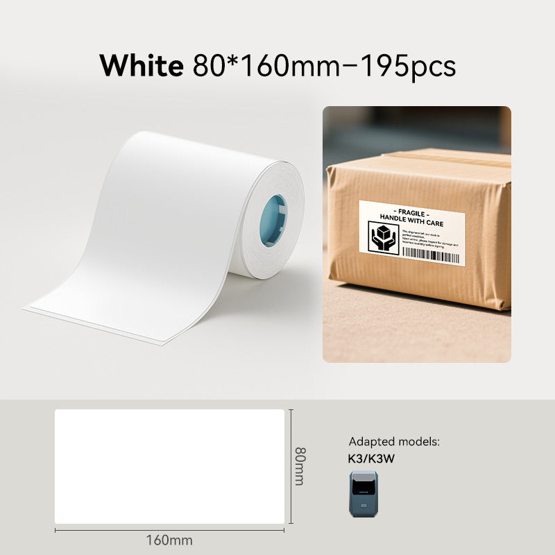 NIIMBOT K3 Label Sticker, Waterproof Thermal Paper Desktop Printer Refill Air Waybill Price Tag Roll
