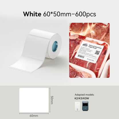 NIIMBOT K3 Label Sticker, Waterproof Thermal Paper Desktop Printer Refill Air Waybill Price Tag Roll