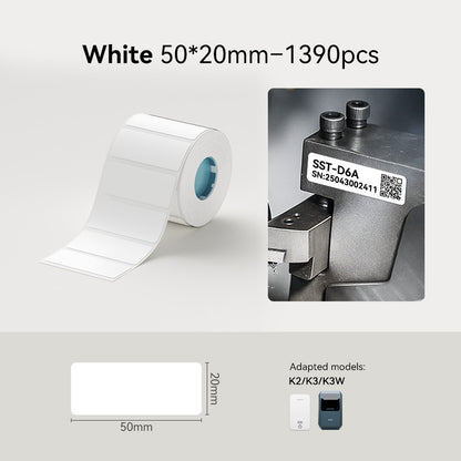 NIIMBOT K3 Label Sticker, Waterproof Thermal Paper Desktop Printer Refill Air Waybill Price Tag Roll