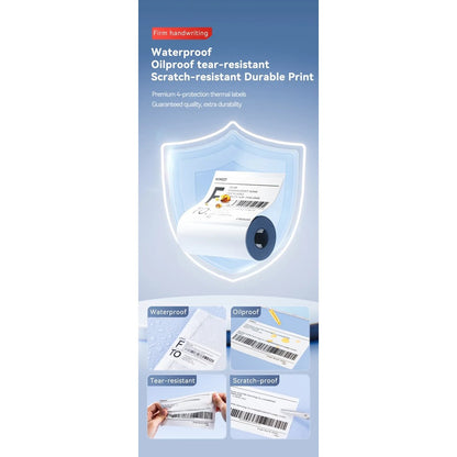 NIIMBOT B4 Label Sticker 50mm to 110mm, Waterproof Thermal Refill Airway Bill Paper Price Tag Roll