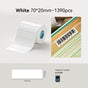 White 70x20mm