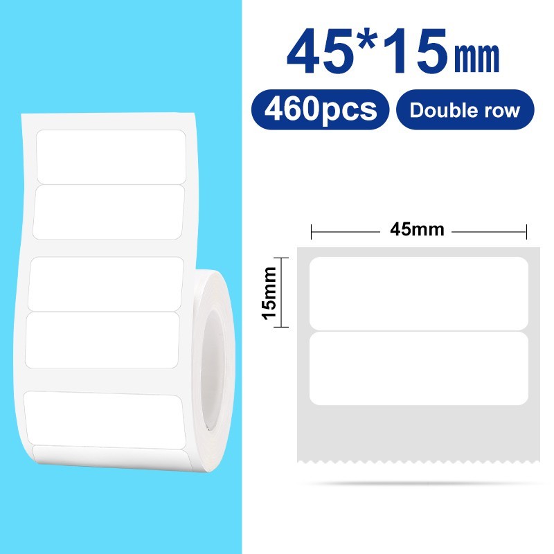 [for B21 B1 B31 B3S] [White Series] NIIMBOT White Label Sticker, Waterproof Refill Thermal Label Paper