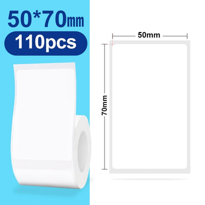 [for B21 B1 B31 B3S] [White Series] NIIMBOT White Label Sticker, Waterproof Refill Thermal Label Paper