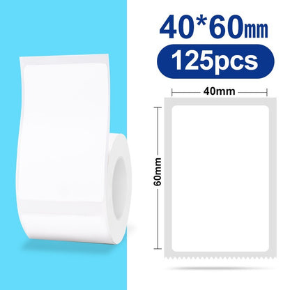 [for B21 B1 B31 B3S] [White Series] NIIMBOT White Label Sticker, Waterproof Refill Thermal Label Paper