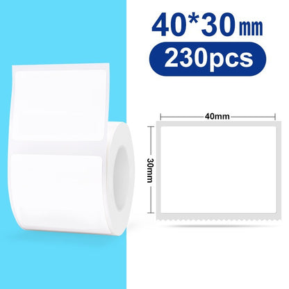 [for B21 B1 B31 B3S] [White Series] NIIMBOT White Label Sticker, Waterproof Refill Thermal Label Paper