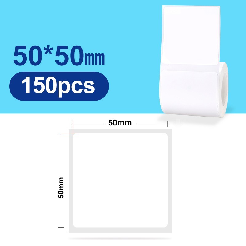 [for B21 B1 B31 B3S] [White Series] NIIMBOT White Label Sticker, Waterproof Refill Thermal Label Paper