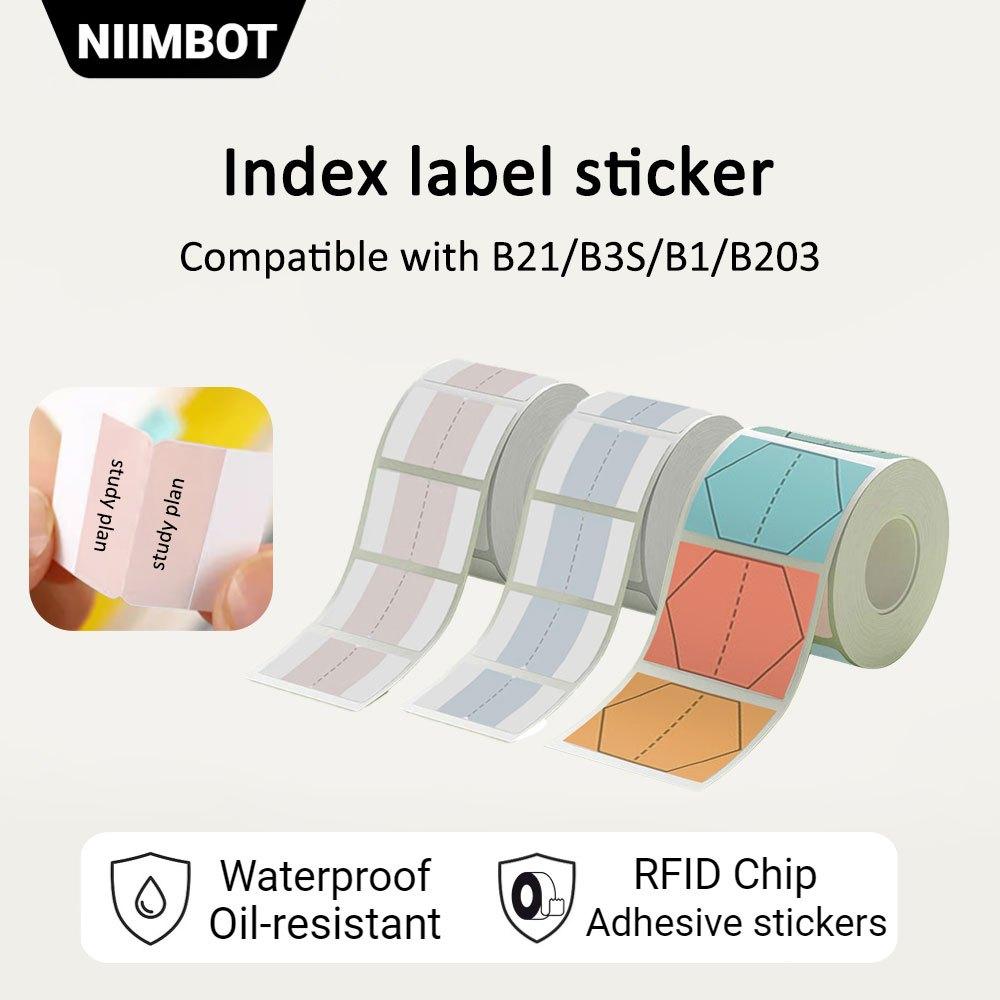 [for B21 B1 B31 B3S] [Index Series] NIIMBOT Bookmark Thermal Label Stickers Paper for Printer B21 B1 B3S