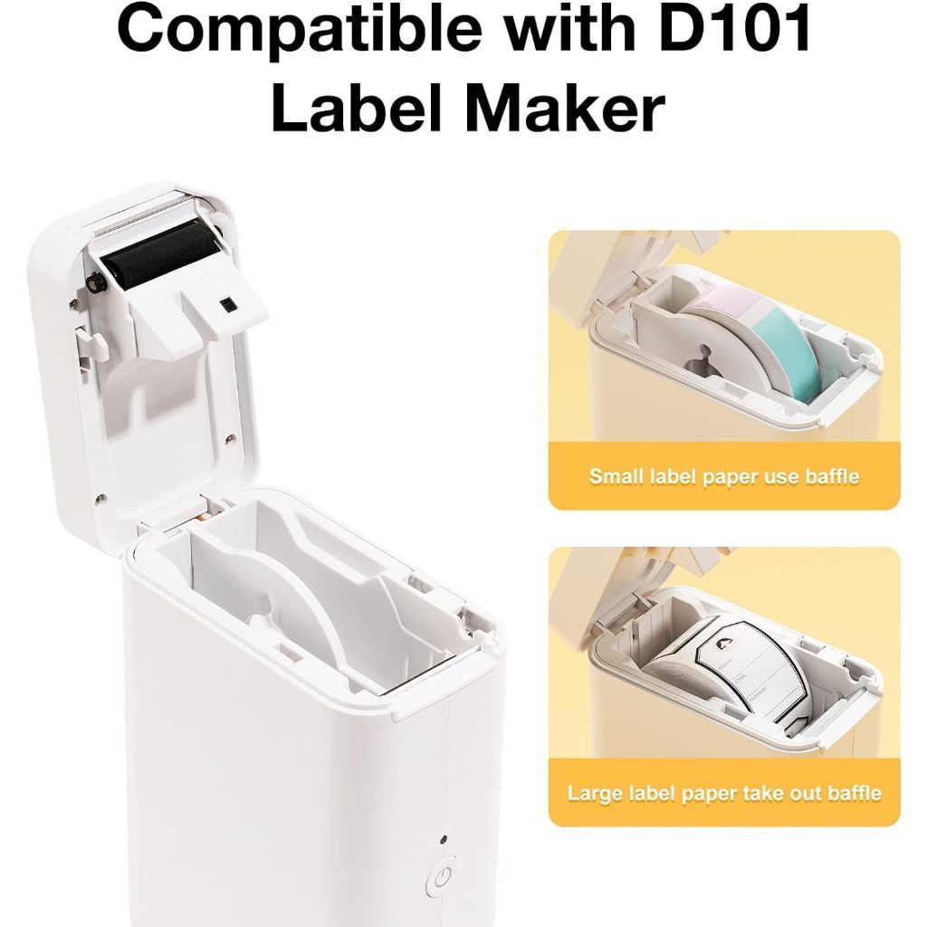 [for D101] [Transparent Series] NIIMBOT Clear Thermal Label Sticker for D101 Label Paper Price Tag