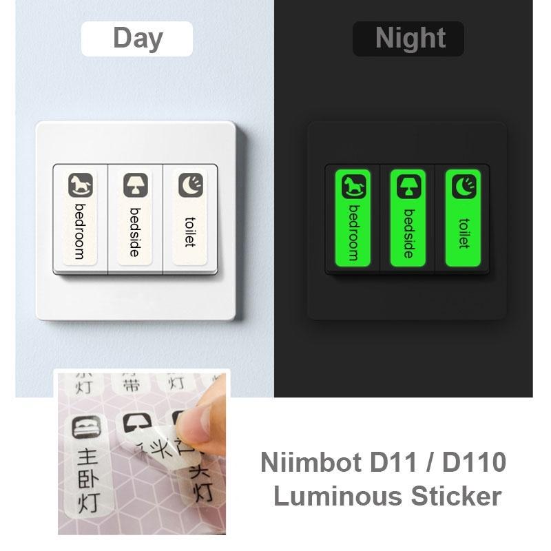 [for D11 D11H D110 D110M D101 H1S] [Luminous Series] NIIMBOT Glow in the Dark Sticker Label Paper Price Tag