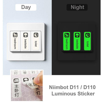 [for D11 D11H D110 D110M D101 H1S] [Luminous Series] NIIMBOT Glow in the Dark Sticker Label Paper Price Tag