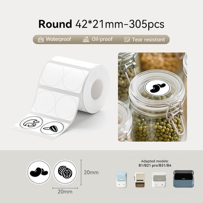 NIIMBOT Round Sticker for B1 B21 PRO B31 B4