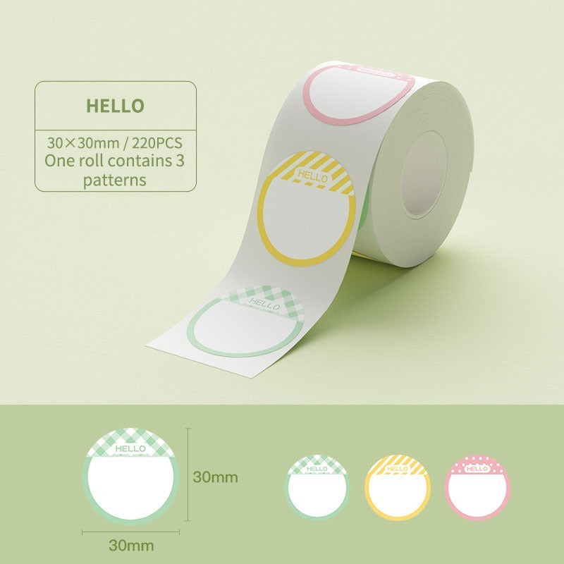 NIIMBOT Round Sticker for B1 B2 B21 B1 Pro B2 Pro B21 Pro B31 B4 K3