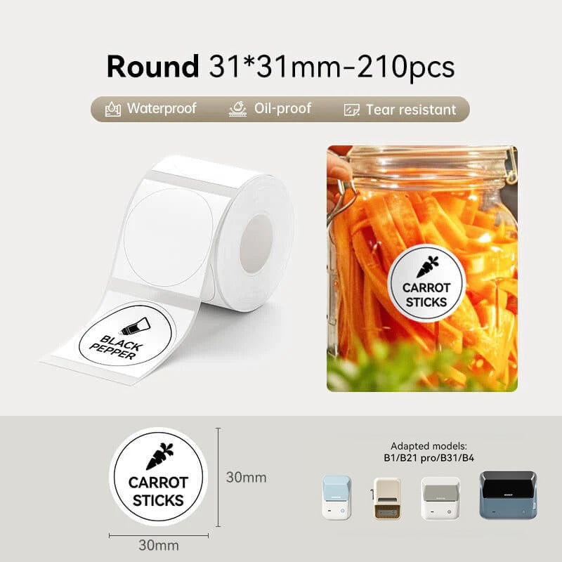 NIIMBOT Round Sticker for B1 B21 PRO B31 B4