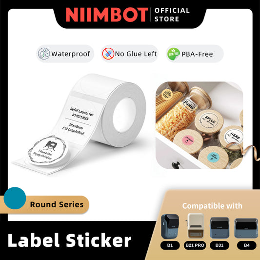 NIIMBOT Round Sticker for B1 B21 PRO B31 B4