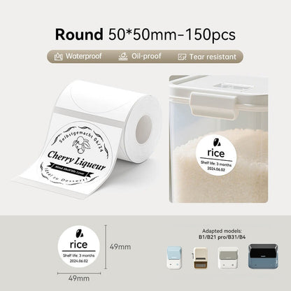 NIIMBOT Round Sticker for B1 B21 PRO B31 B4